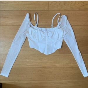 Chic White Women's Crop Top